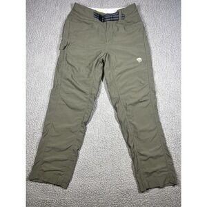 Mountain Hardwear Pants Mens S Green Mesa Belted Hiking Outdoor Trail Utility